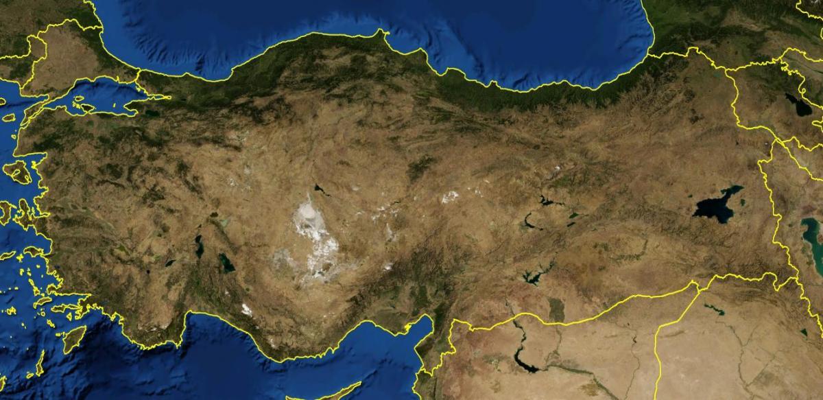 Luchtkaart van Turkije